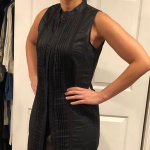 Black mandarin style tunic
